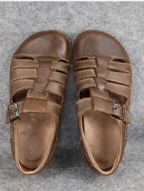 Birkenstock Shoes Womens 8 Sandals Fisherman Madeira Leather Closed Toe Comfort